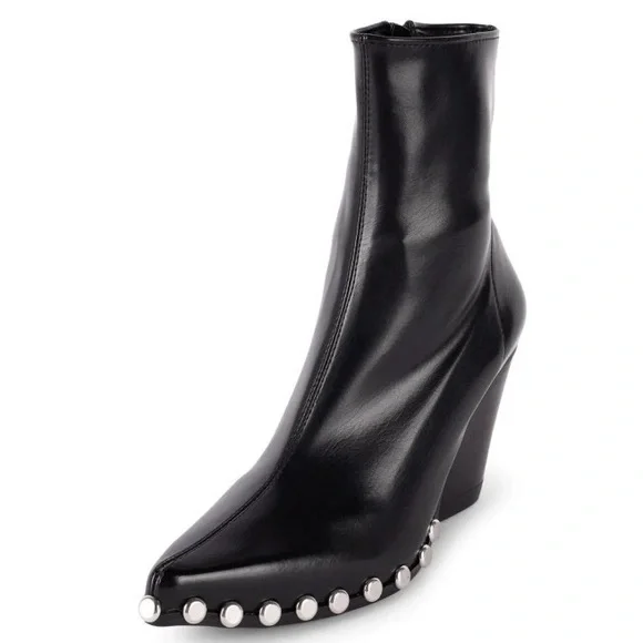 {Jeffery Campbell} Walton Vegan Studded Booties - Picture 13 of 16